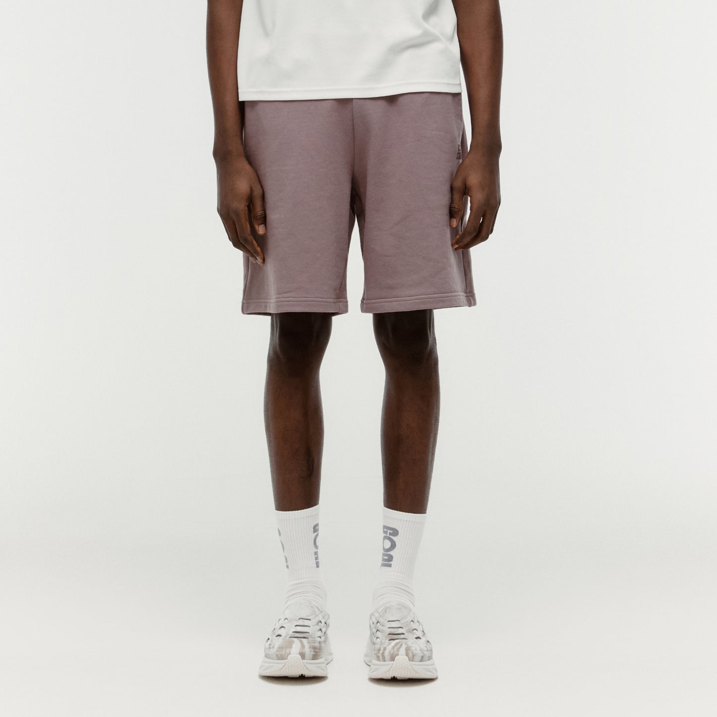 SWEAT JERSEY SHORTS - BROWN