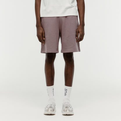 SWEAT JERSEY SHORTS - BROWN