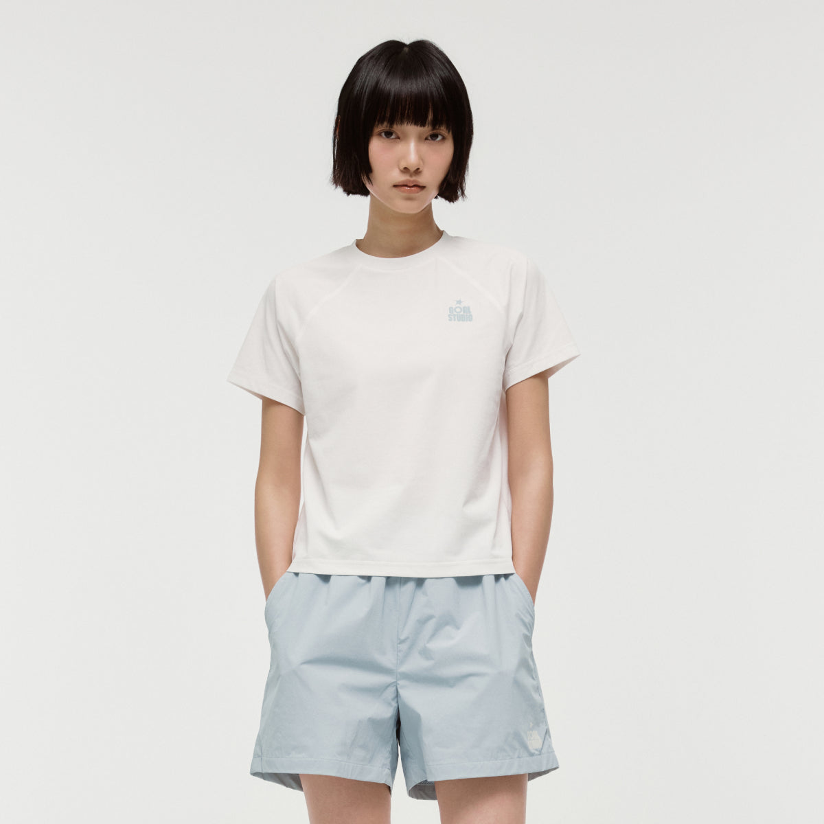 W'S ESSENTIAL AIRDRY TEE - OFF WHITE