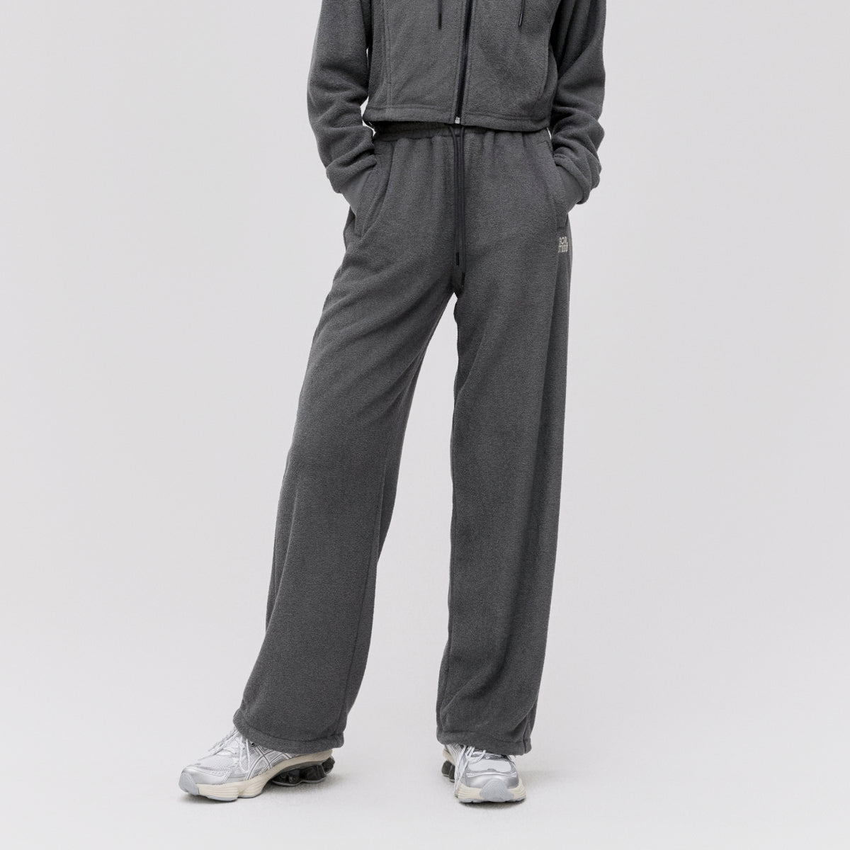 W'S TERRY FLEECE PANTS - CHARCOAL