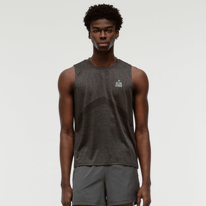 M'S JACQUARD SLEEVELESS - CHARCOAL