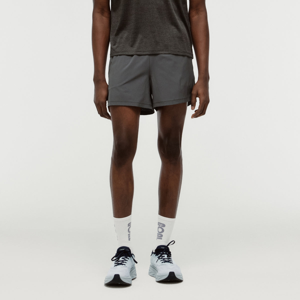 M'S 5" RUNNING SHORTS - CHARCOAL