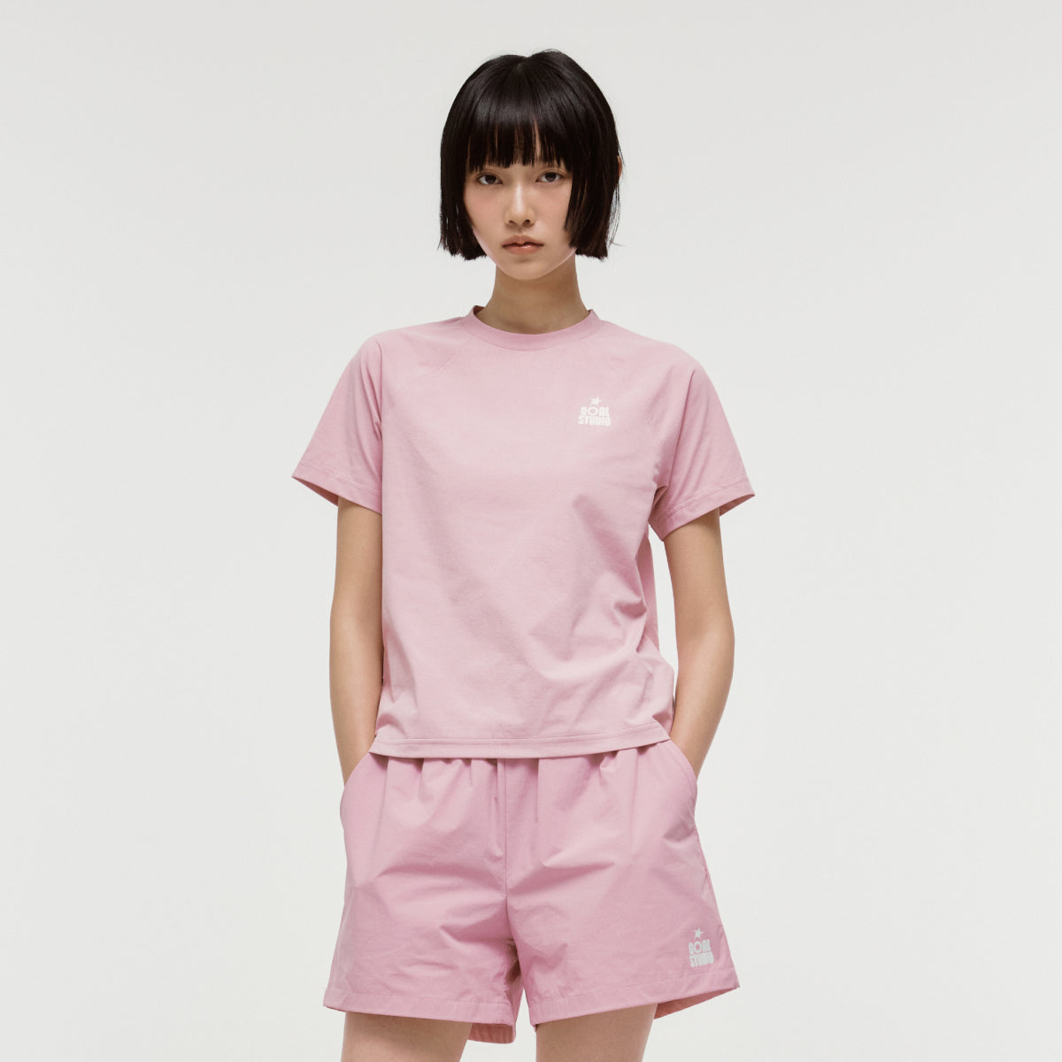 W'S ESSENTIAL AIRDRY TEE - LIGHT PINK
