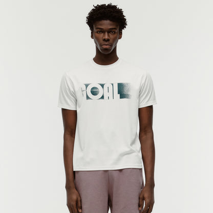 ACTIVE FRONT GOAL LOGO TEE - OFF WHITE