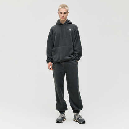ESSENTIAL MICROFLEECE HOODIE - CHARCOAL