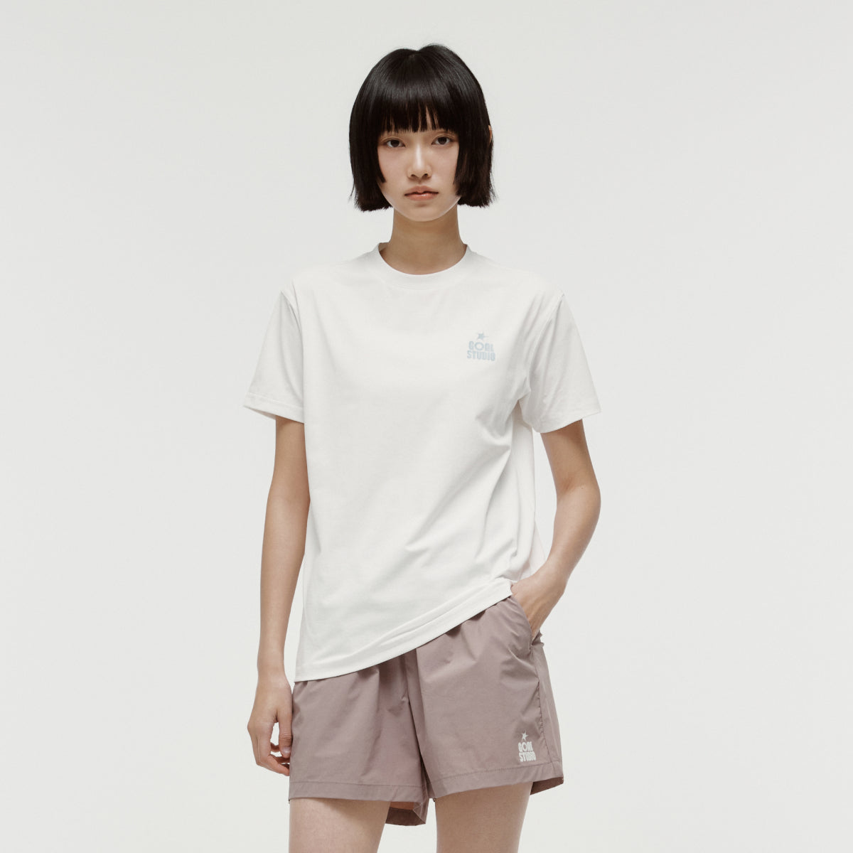 MAP LOGO AIRDRY TEE - OFF WHITE