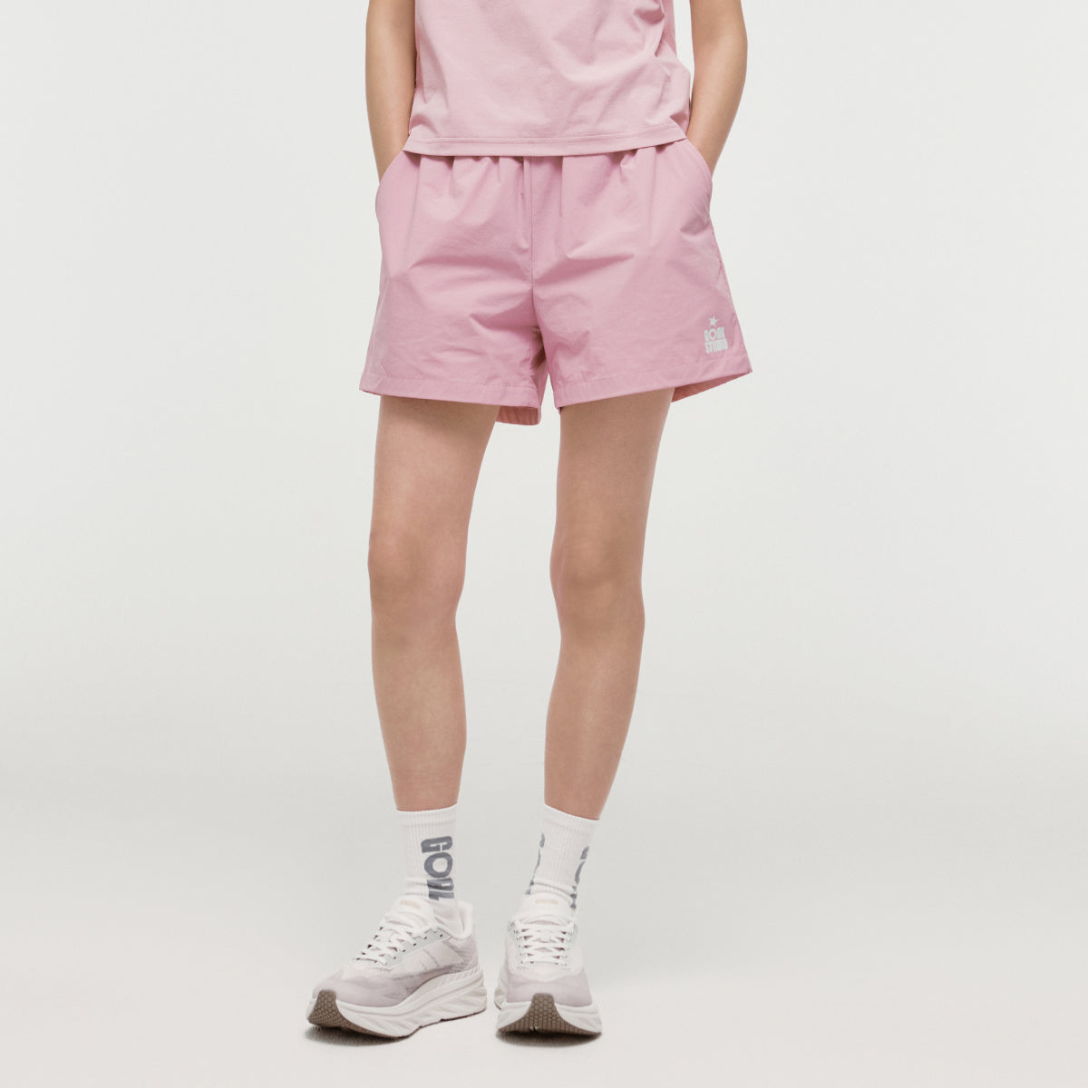 W'S ESSENTIAL STRETCH SHORTS - LIGHT PINK