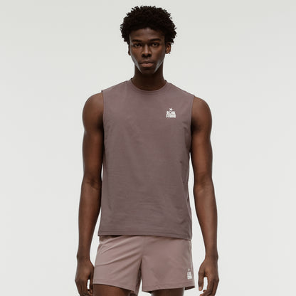 M'S ESSENTIAL AIRDRY SLEEVELESS - BROWN