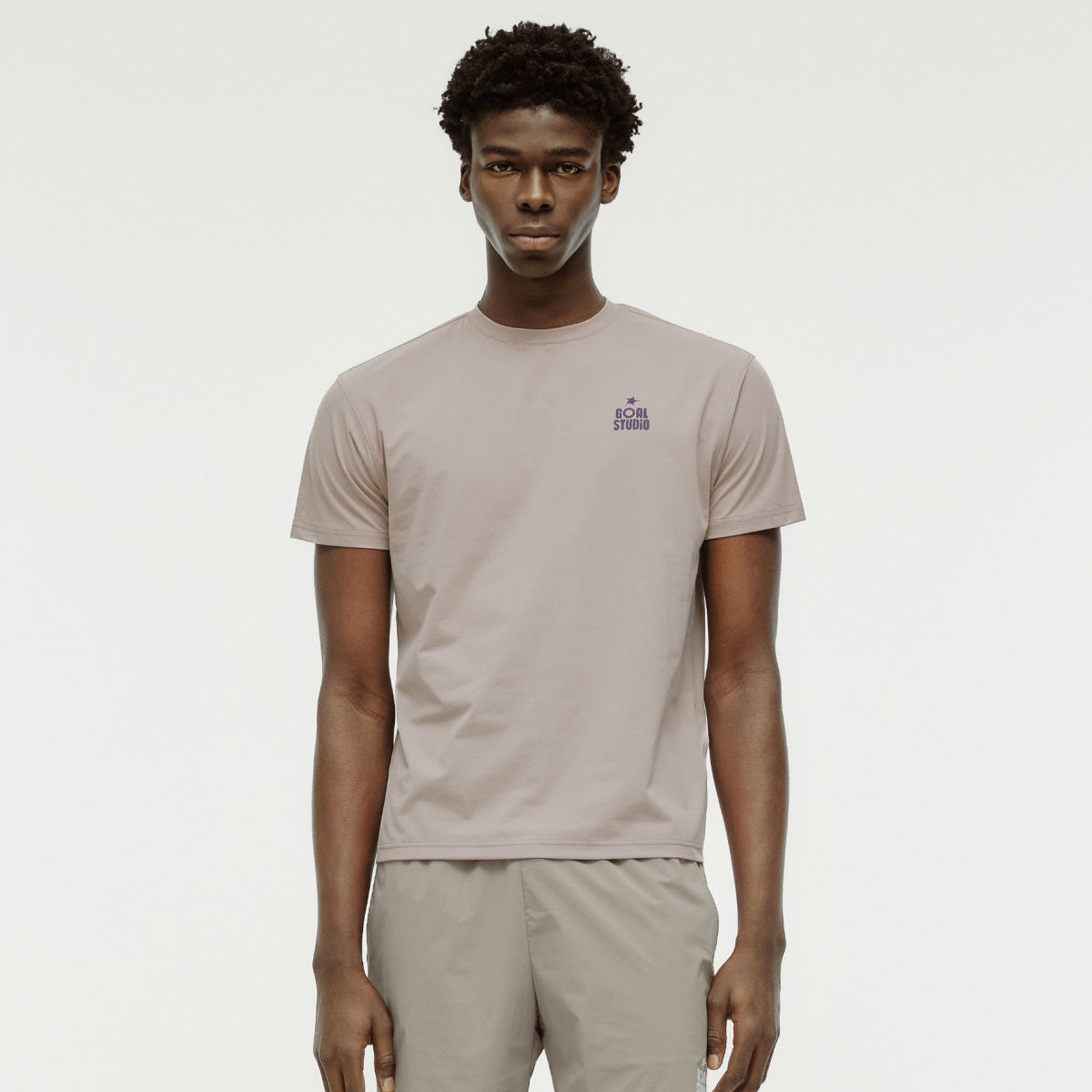 MAP LOGO AIRDRY TEE - BEIGE