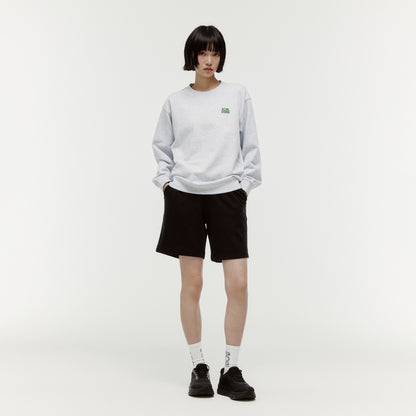 MAP LOGO CREWNECK - MELANGE GREY