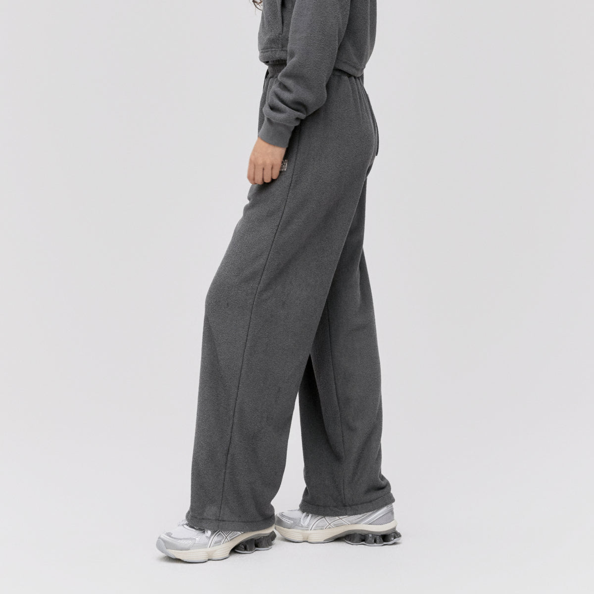 W'S TERRY FLEECE PANTS - CHARCOAL
