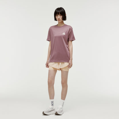 ACTIVE TRACK GOAL LOGO TEE - BRICK