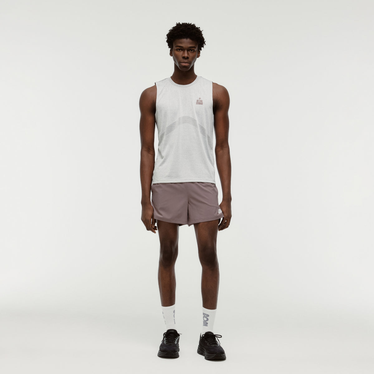 M'S 5" RUNNING SHORTS - BROWN