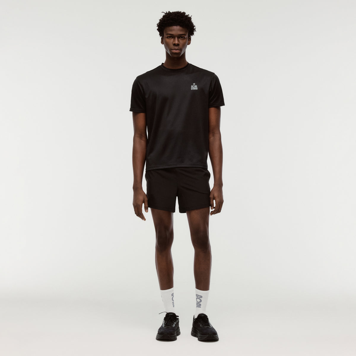 ACTIVE TRACK GOAL LOGO TEE - BLACK