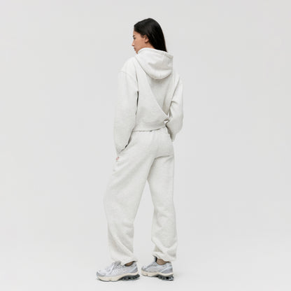 W'S ESSENTIAL BRUSHED HOODIE - OATMEAL