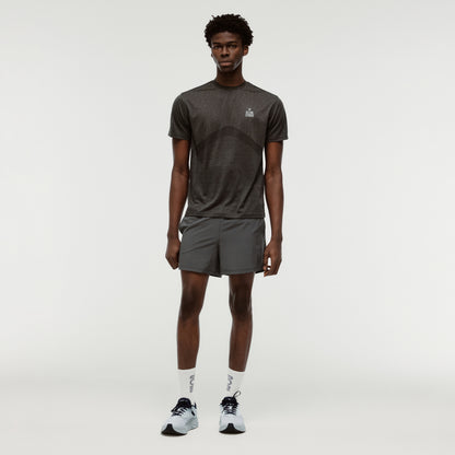 M'S JACQUARD TEE - CHARCOAL