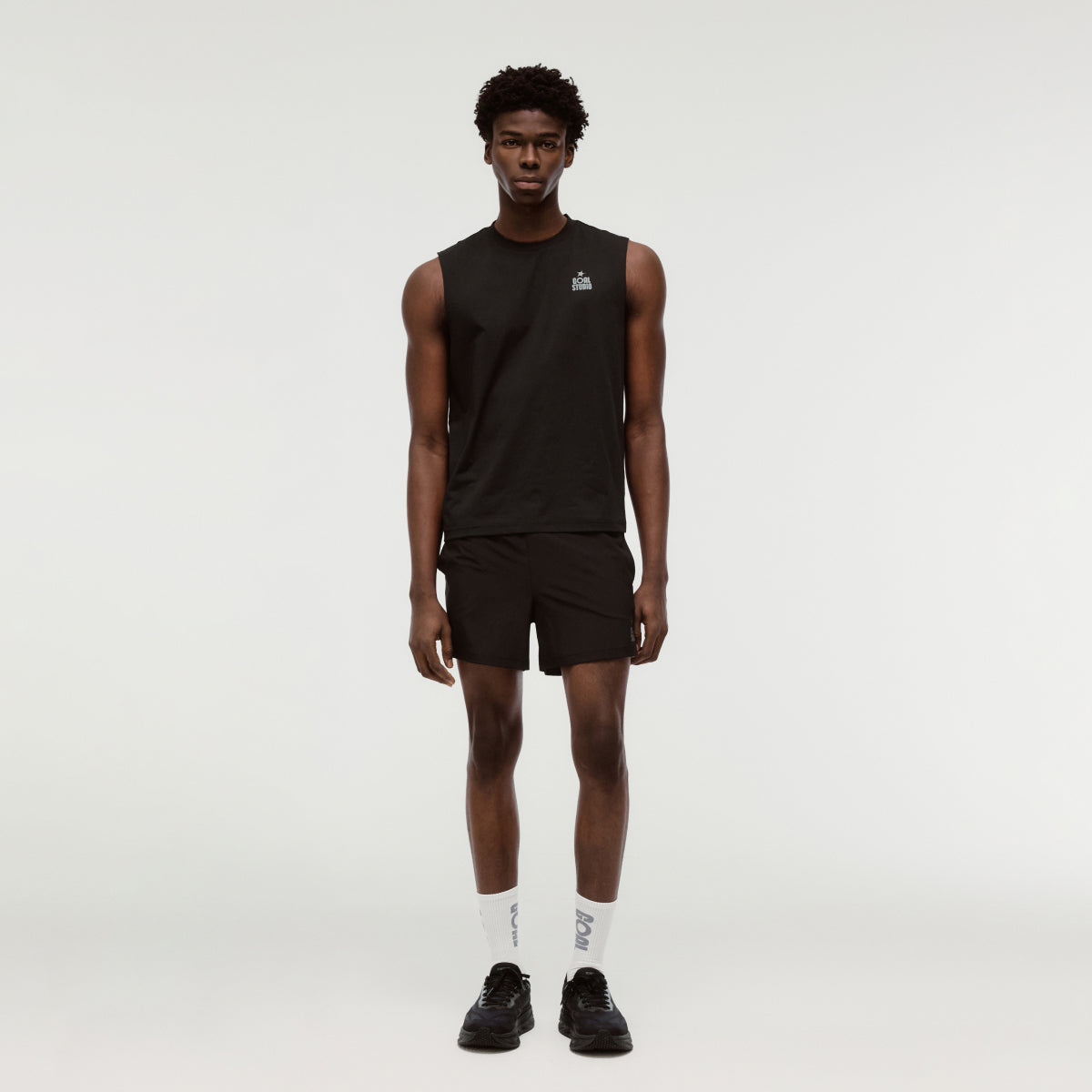 M'S 5" RUNNING SHORTS - BLACK