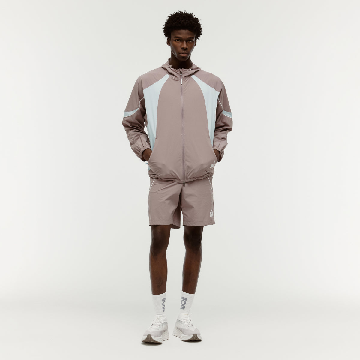 M'S COLOR-BLOCK JACKET - BROWN