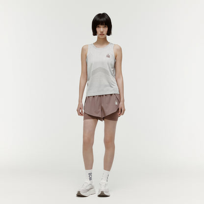 W'S JACQUARD SLEEVELESS - BEIGE