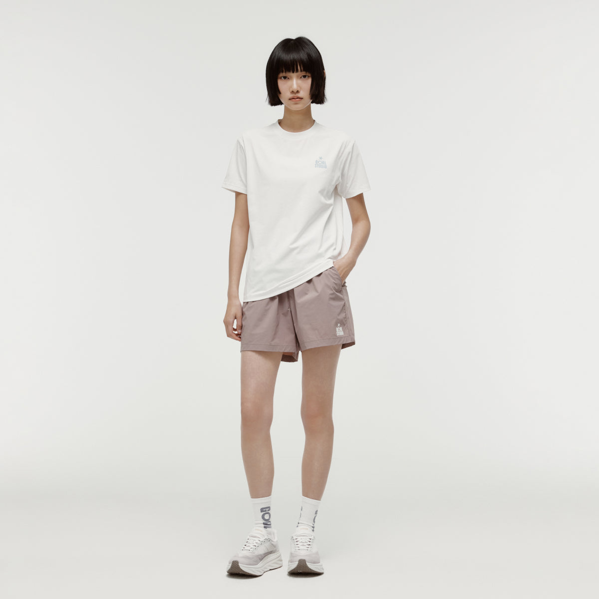 MAP LOGO AIRDRY TEE - OFF WHITE