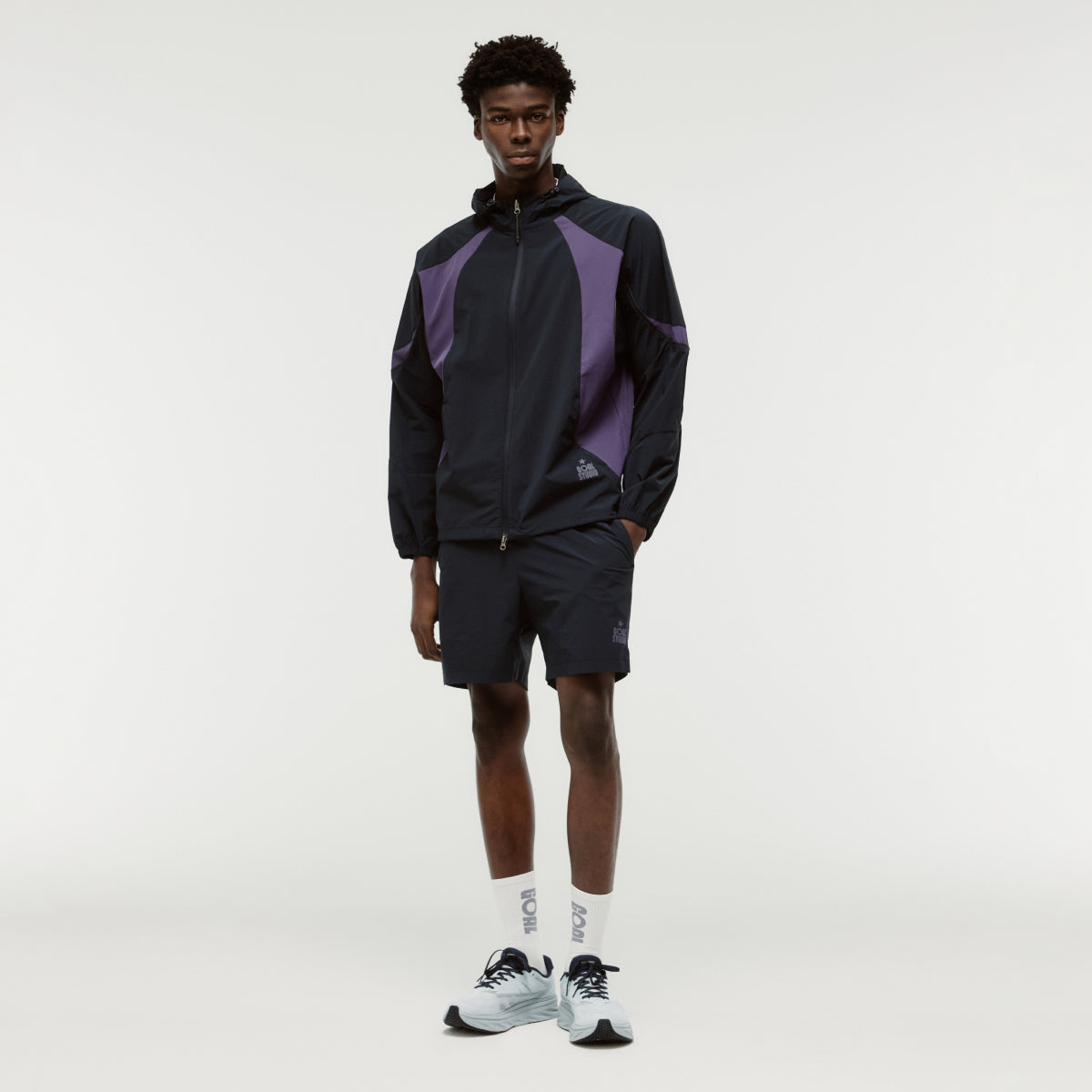 M'S COLOR-BLOCK JACKET - NAVY