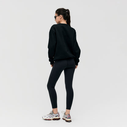 ESSENTIAL BRUSHED SWEAT - BLACK