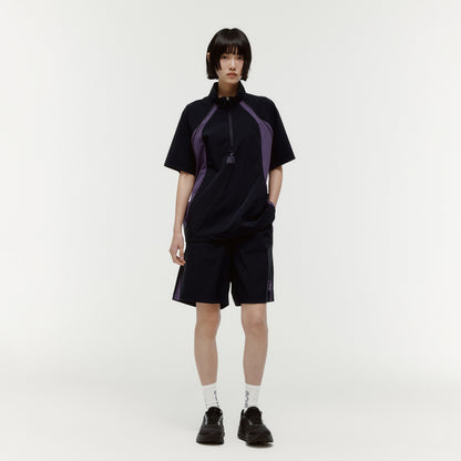COLOR-BLOCK S/S ANORAK - NAVY
