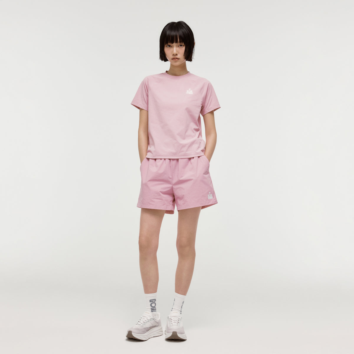 W'S ESSENTIAL AIRDRY TEE - LIGHT PINK