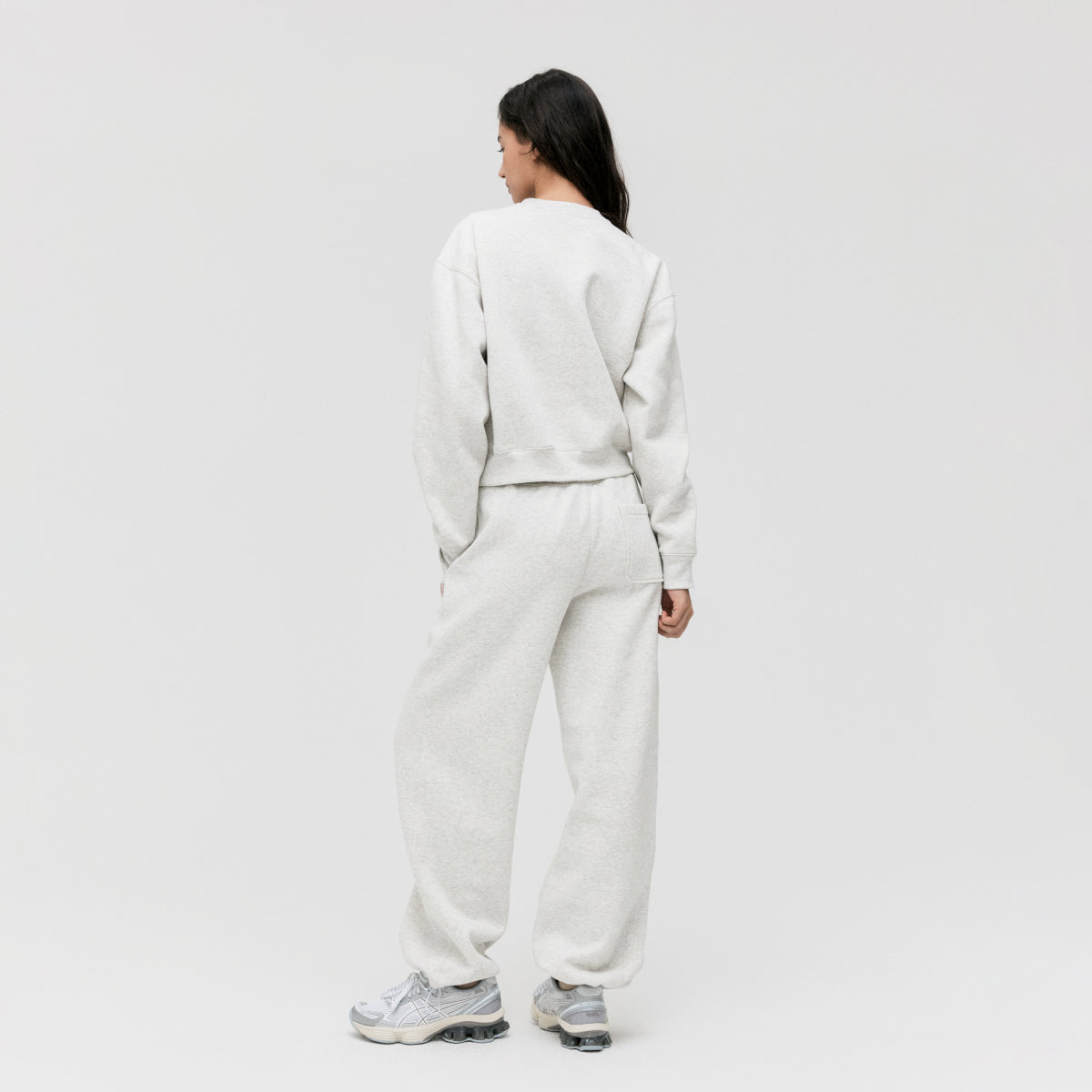 W'S ESSENTIAL BRUSHED SWEAT - OATMEAL