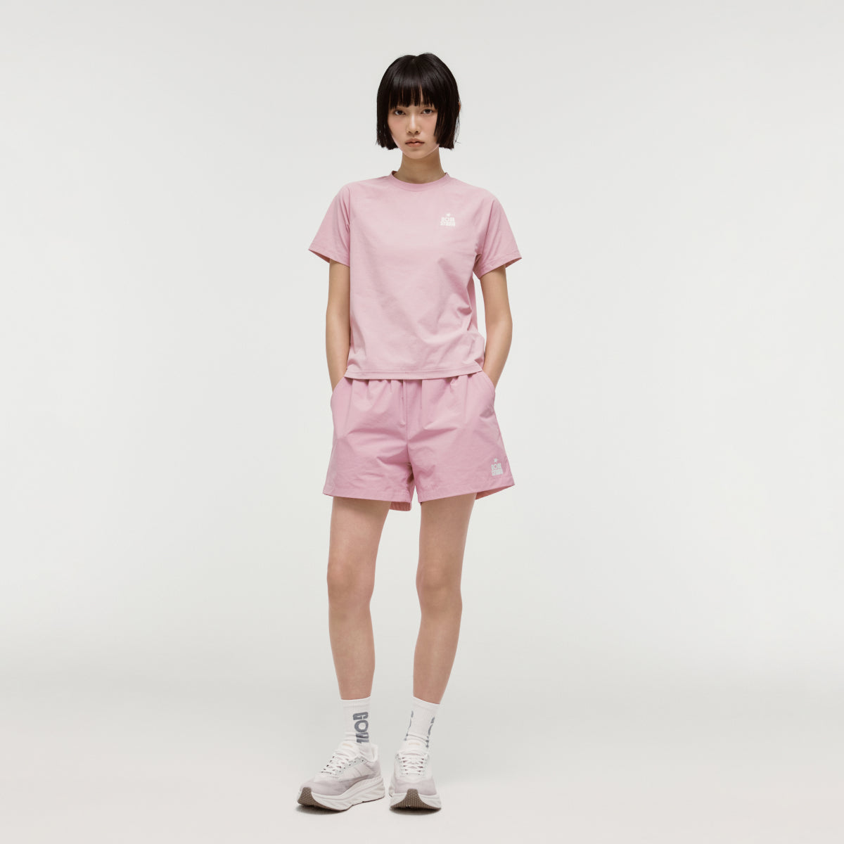 W'S ESSENTIAL STRETCH SHORTS - LIGHT PINK