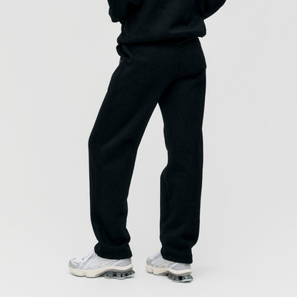ESSENTIAL BRUSHED PANTS - BLACK