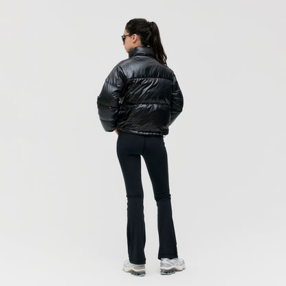 W'S CROPPED PUFFER DOWN JACKET - BLACK