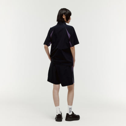 COLOR-BLOCK S/S ANORAK - NAVY