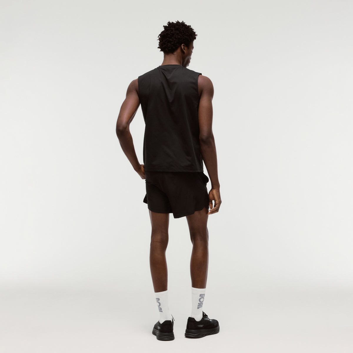 M'S 5" RUNNING SHORTS - BLACK