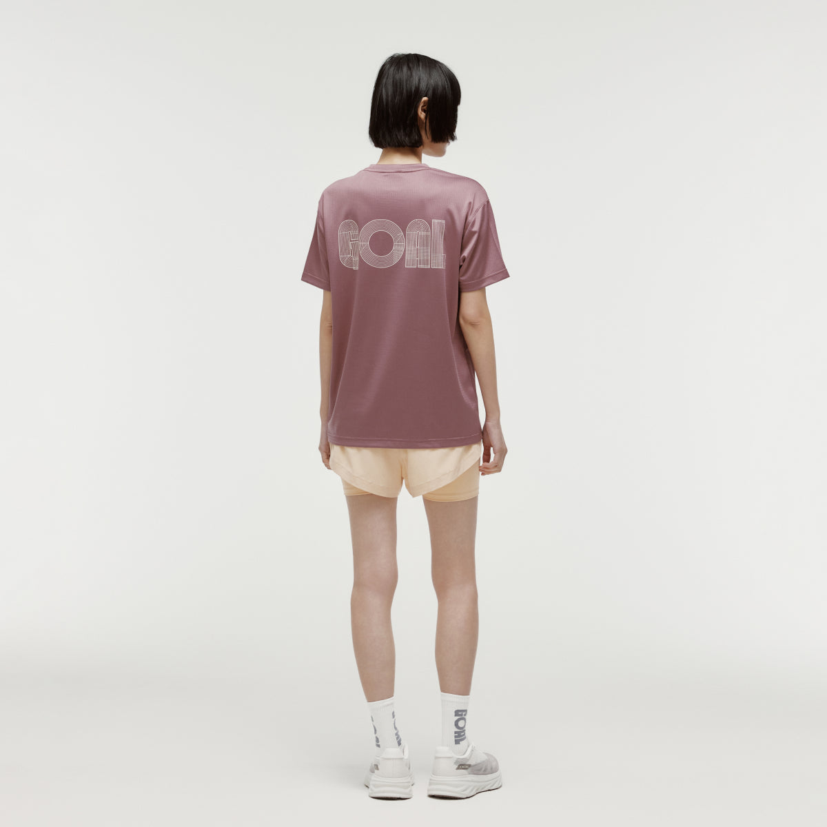 ACTIVE TRACK GOAL LOGO TEE - BRICK