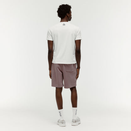 SWEAT JERSEY SHORTS - BROWN