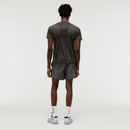 M'S JACQUARD TEE - CHARCOAL