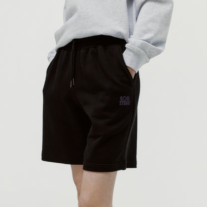 SWEAT JERSEY SHORTS - BLACK