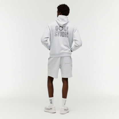 PAINT LOGO HOODIE - MELANGE GREY