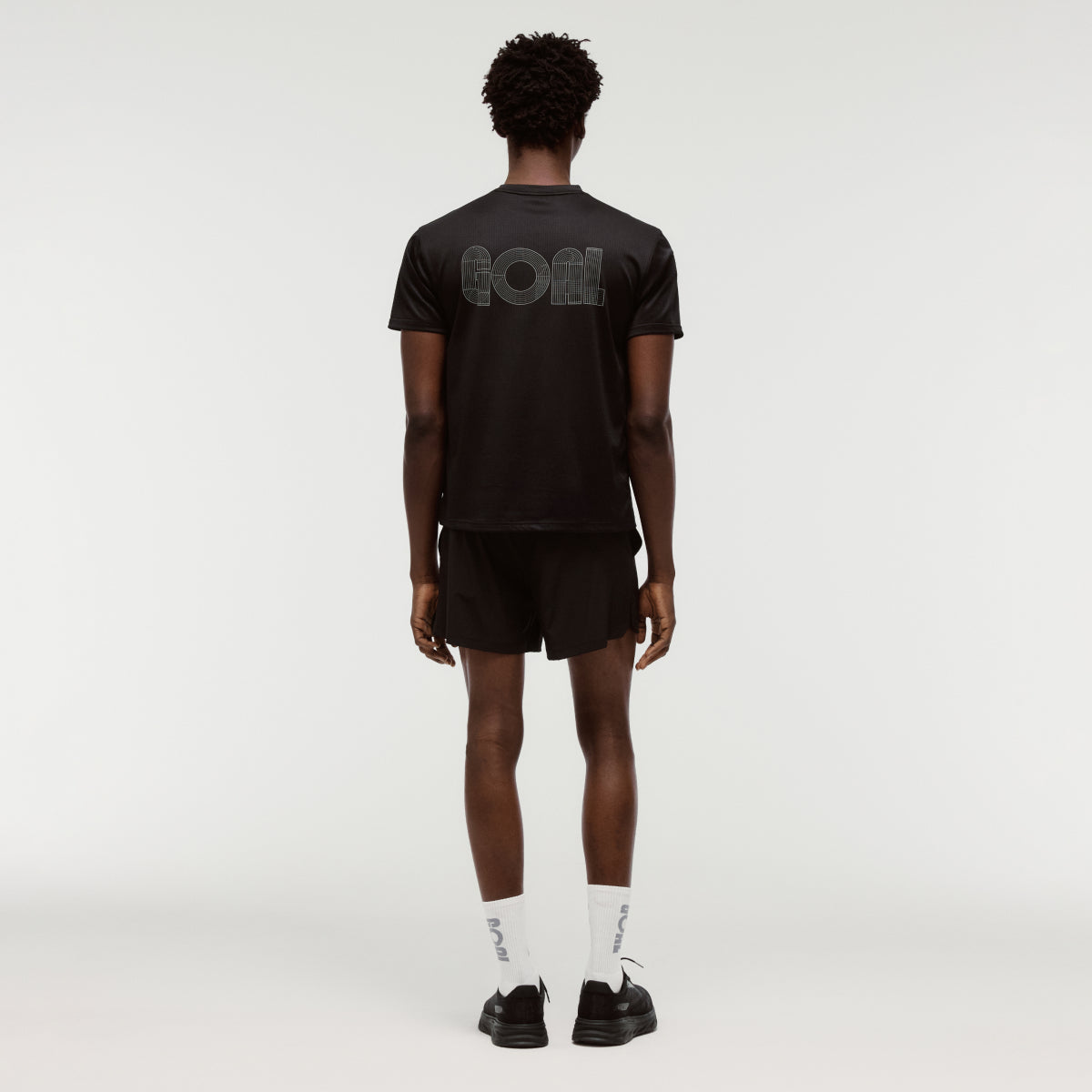 ACTIVE TRACK GOAL LOGO TEE - BLACK