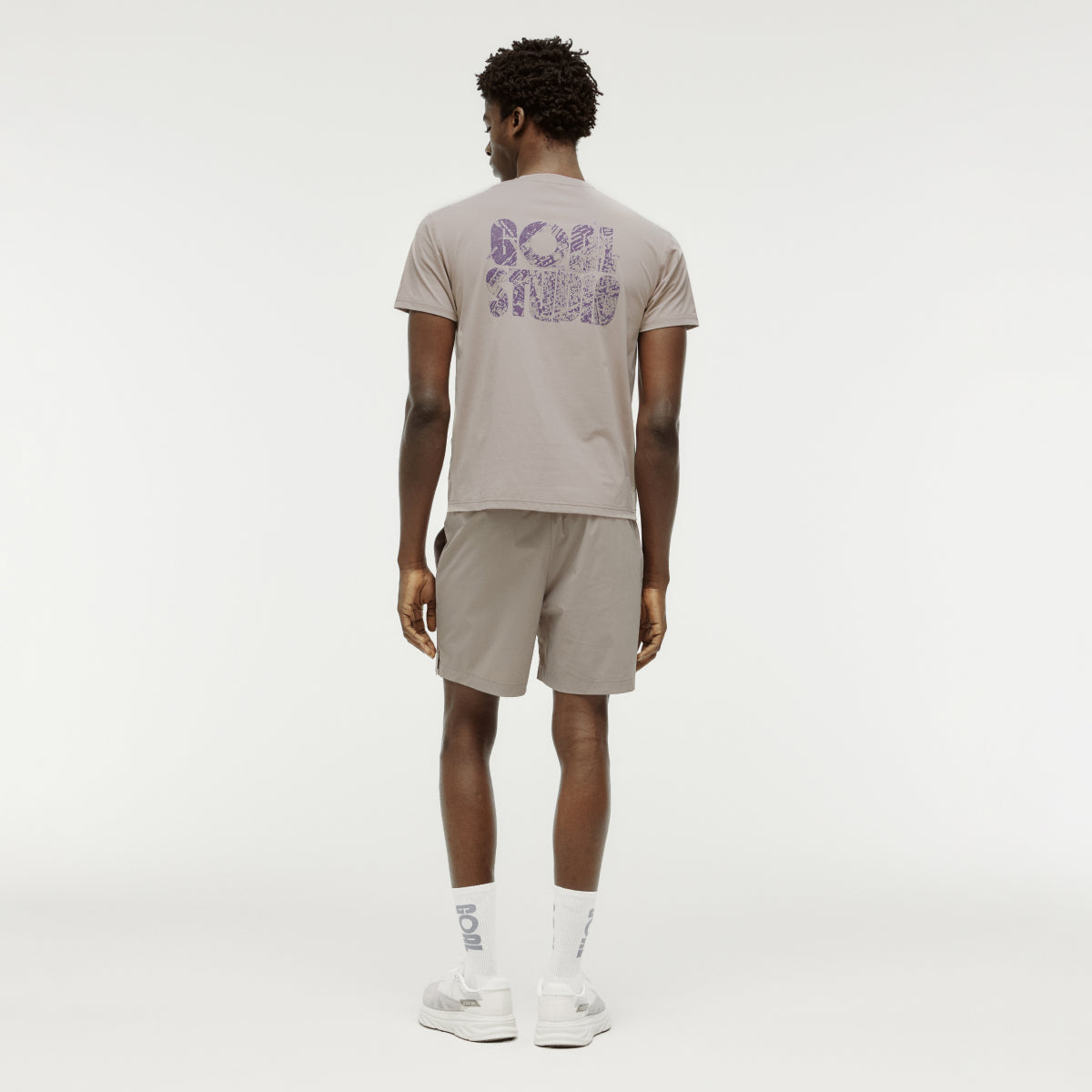 MAP LOGO AIRDRY TEE - BEIGE
