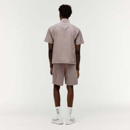 COLOR-BLOCK S/S ANORAK - BROWN