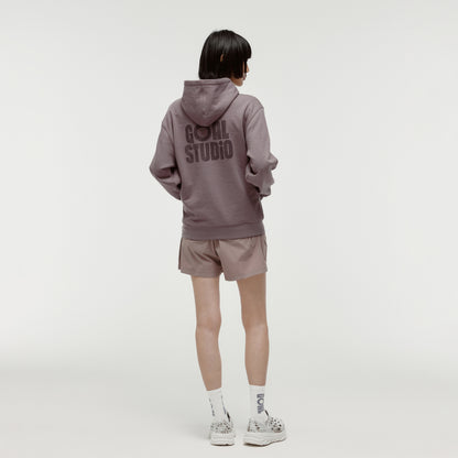 PAINT LOGO HOODIE - BROWN