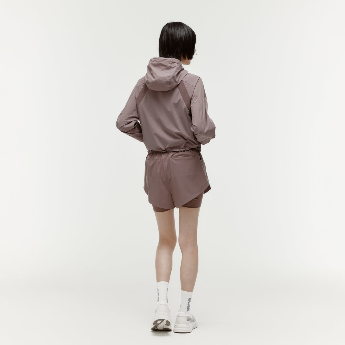 W'S COLOR-BLOCK JACKET - BROWN