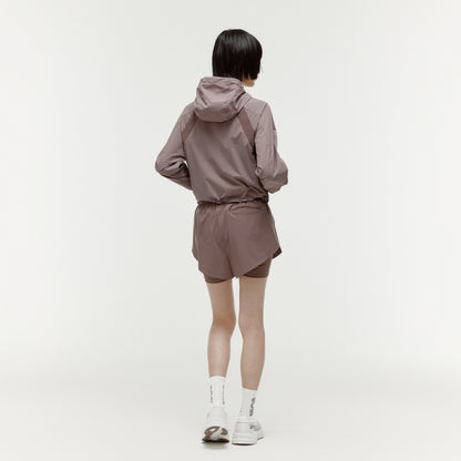 W'S COLOR-BLOCK JACKET - BROWN