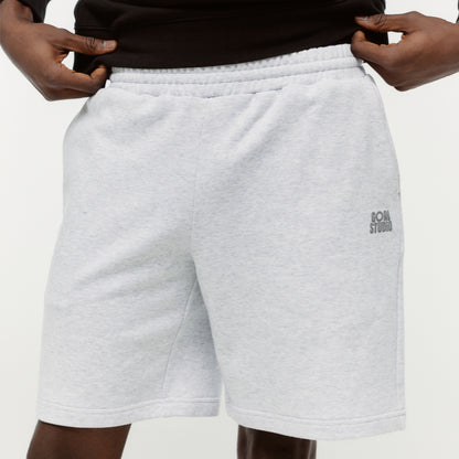SWEAT JERSEY SHORTS - MELANGE GREY