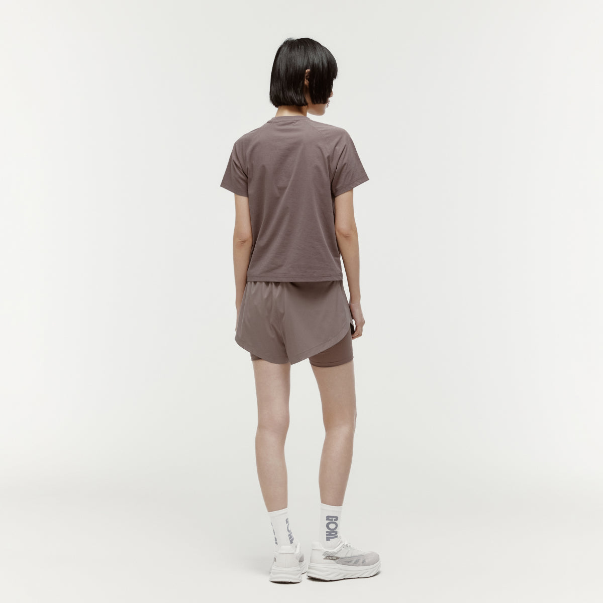 W'S ESSENTIAL AIRDRY TEE - BROWN