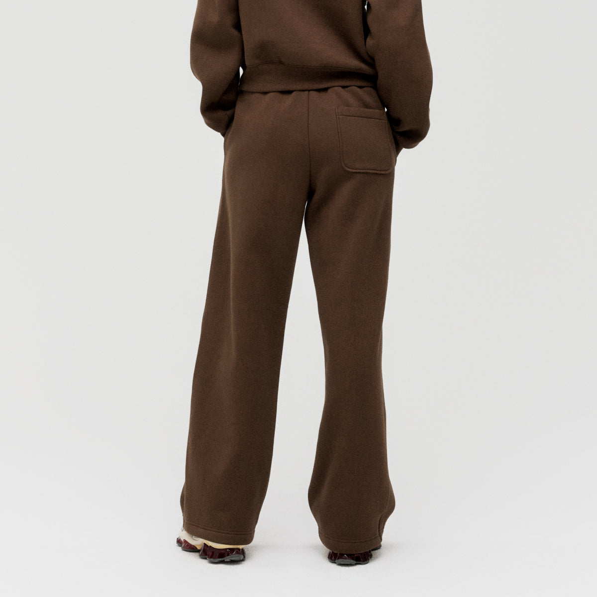 W'S ESSENTIAL BRUSHED PANTS - DARK BROWN