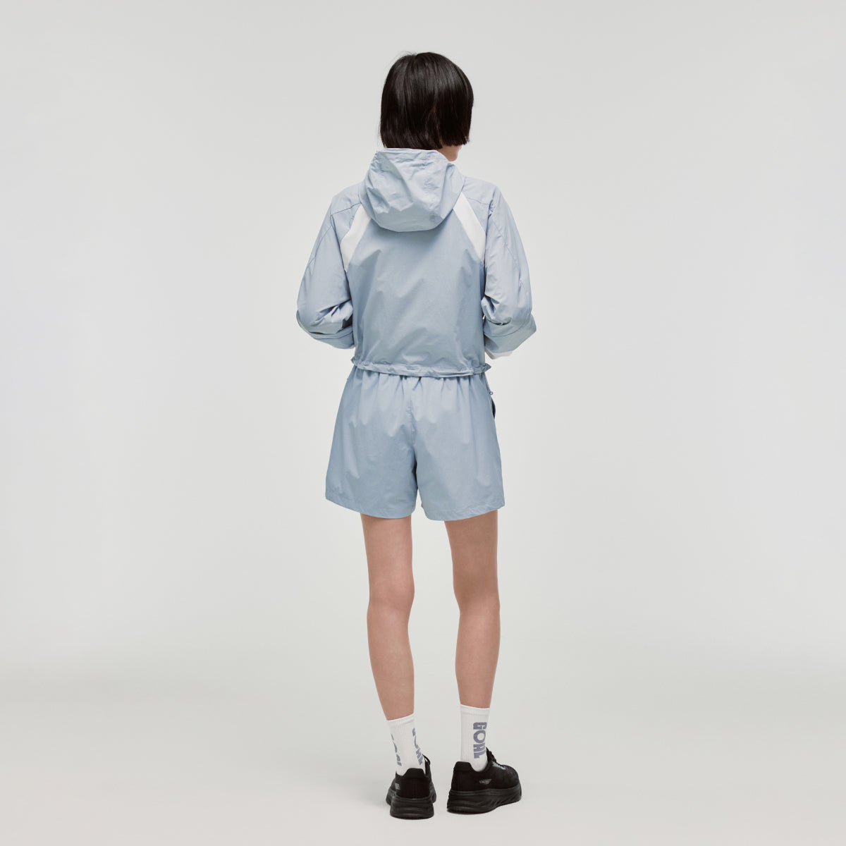 W'S COLOR-BLOCK JACKET - SKYBLUE