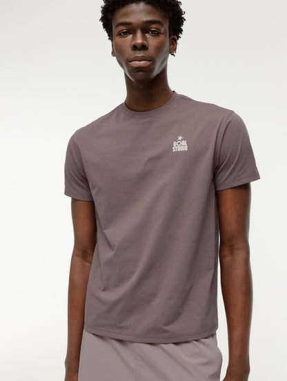 M'S ESSENTIAL AIRDRY TEE - BROWN